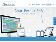 Tablet Screenshot of chartperfect.com